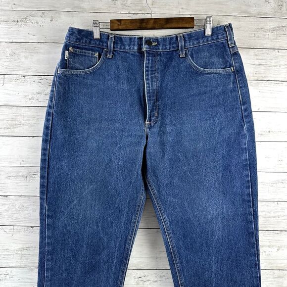 Carhartt Jeans Mens 38x30 Flame-Resistant Denim Relaxed‎ Fit FRB160 Work Denim - Picture 5 of 14